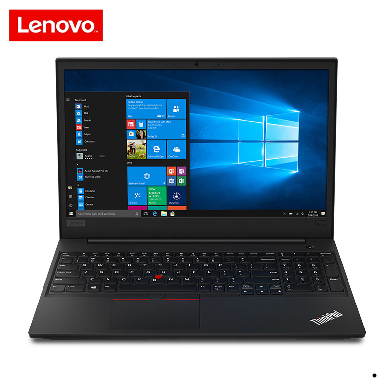 联想（Lenovo） ThinkPad E590 15.6英寸轻薄窄边框笔记本电脑（i7-8565U/8G/128G SSD+1T/2G独显/FHD）黑色(图1)