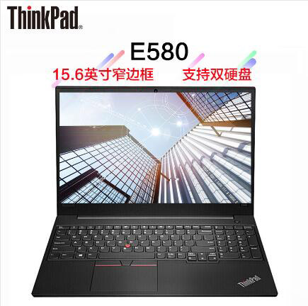 联想（Lenovo）ThinkPad E590 15.6英寸轻薄窄边框笔记本电脑（i7-8565U/8G/256G SSD/2G独显/FHD）黑色 (1)