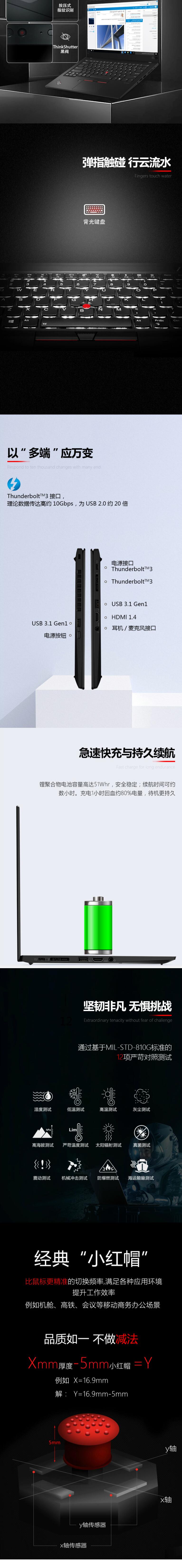 联想ThinkPad X1 Carbon 2019 14英寸笔记本电脑（i7-10710U/16G/512G SSD/核显/指纹识别）带半年4G流量(9)