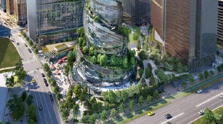 亚马逊第二个总部螺旋塔楼获批，预计 2025 年完成建设